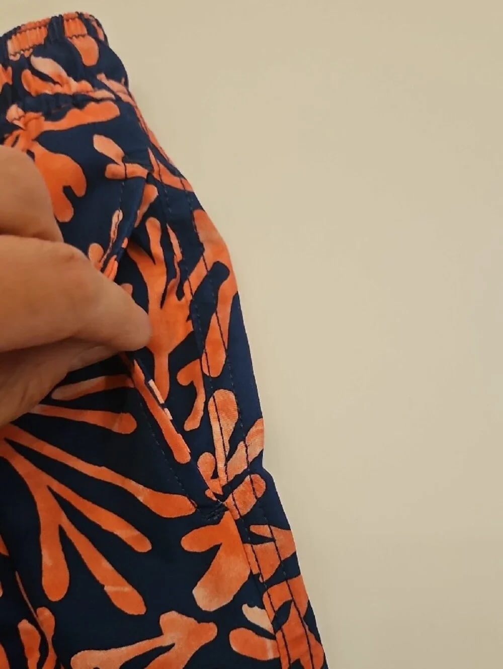 Crewcuts J.Crew Coral Swim Trunks Coral-Print Boys 6 GUC